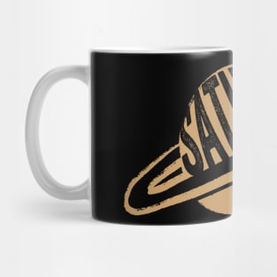 Cool Saturn graphic planet with rings design Mug